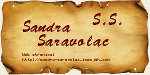 Sandra Saravolac vizit kartica